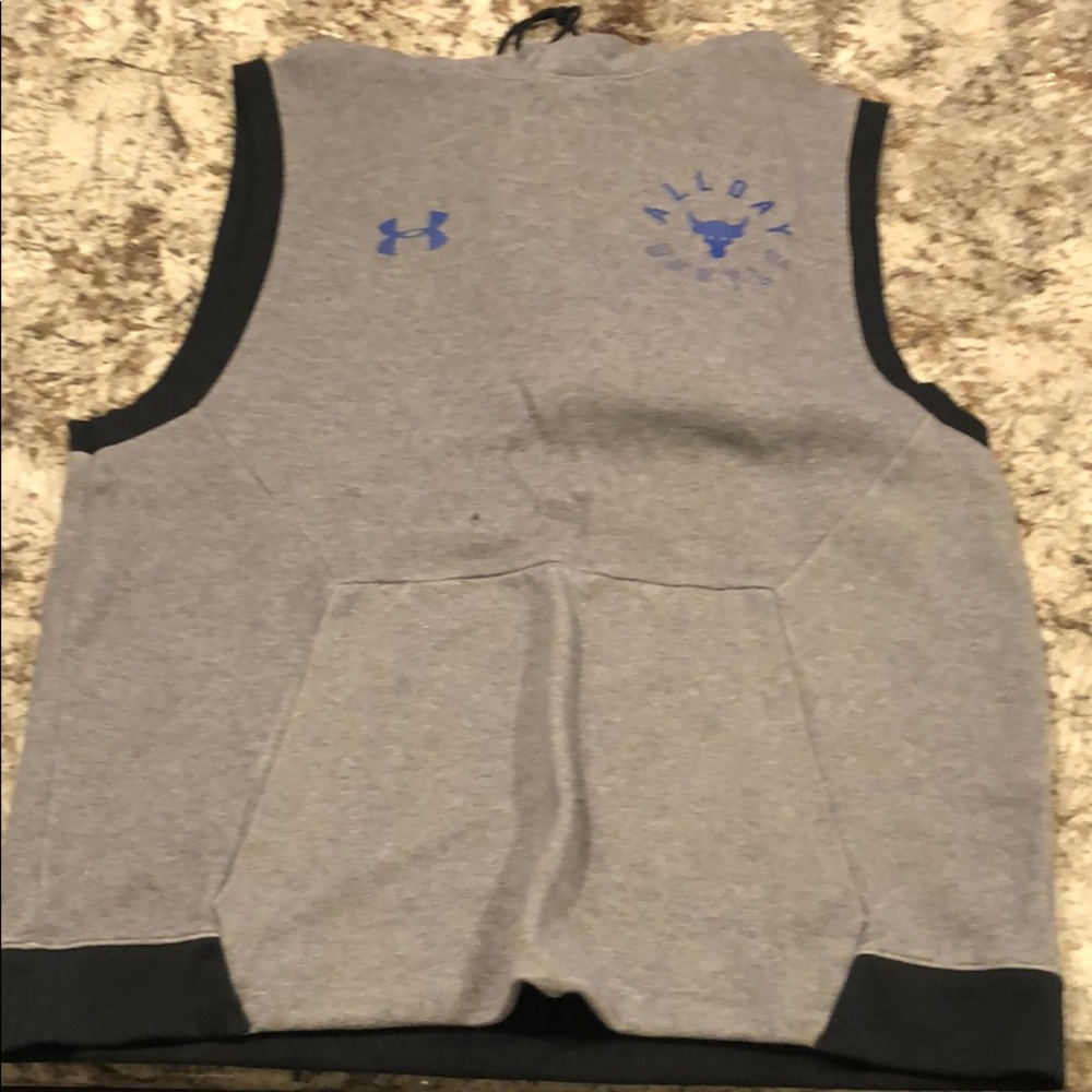 Under Armour “ All Day Hustle” sleeveless Hoodie